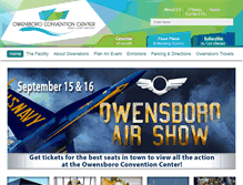 Tablet Screenshot of owensborocenter.com